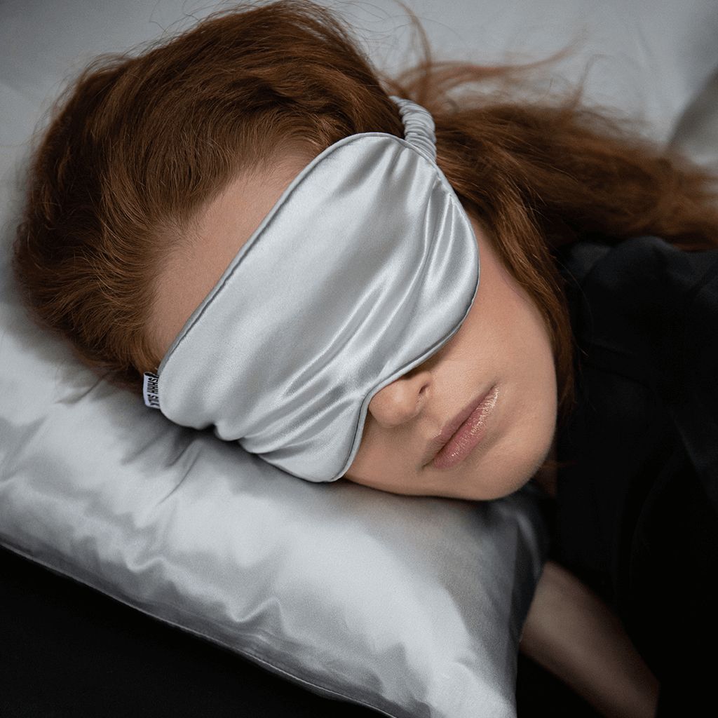 Soft Eyelash Friendly Blackout Sleep Masks, Grey