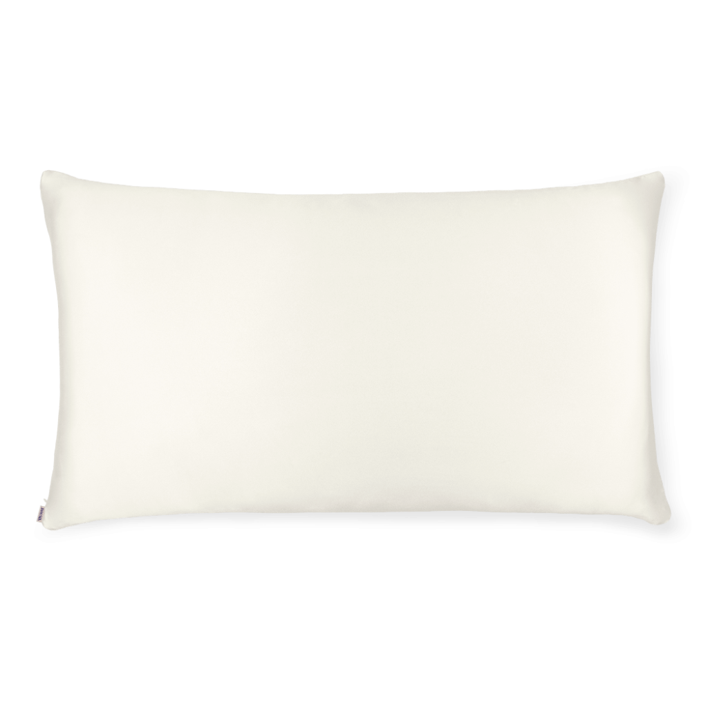 Off White Silk Pillowcase - King Size - Zippered