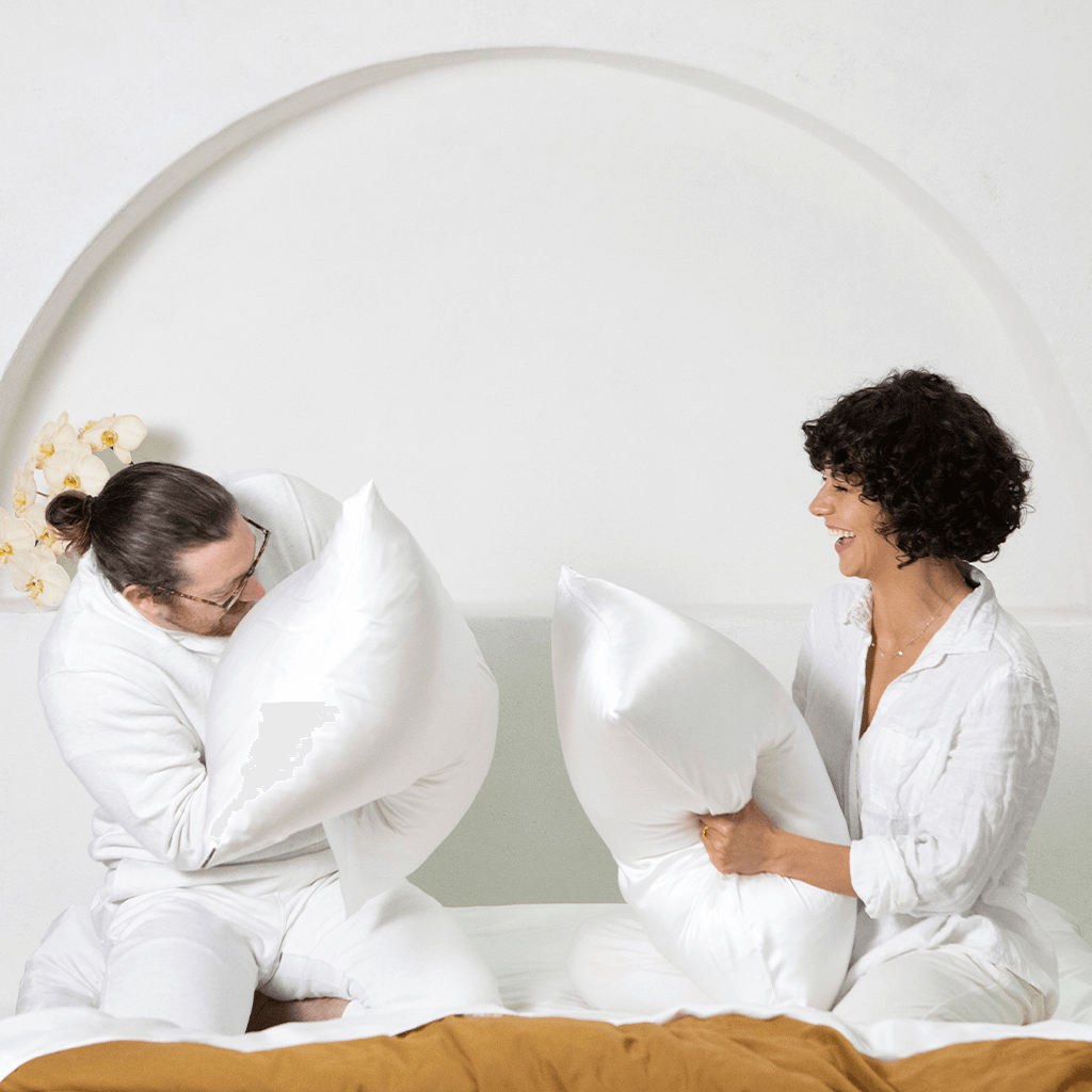 LIMITED EDITION Pure White Silk Pillowcase KS Shhh Silk